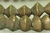 Antique Nigerian Brass Bicone Beads