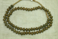 Antique Nigerian Brass Bicone Beads