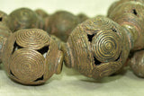 Rare Bronze Hausa Tribe Beads (Nigeria)
