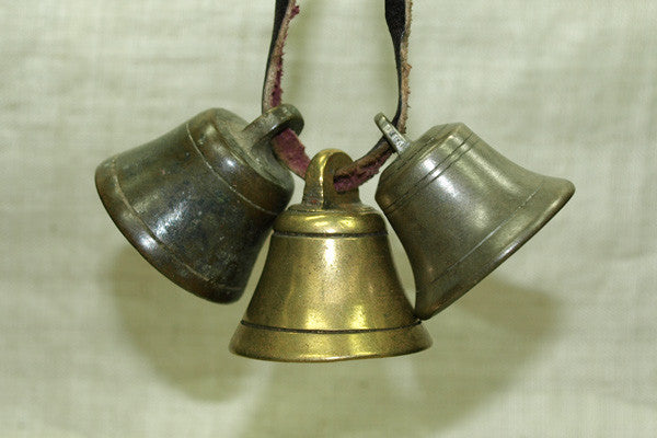 Set of Brass Cast Bells from Nigeria