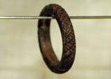 Antique Heavy Nigerian Cross-Hatched Brass Ring