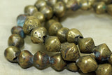 Antique Nigerian Cast Bicone Brass beads