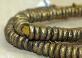 Strand of Rustic 10-11mm Nigerian Brass Rings