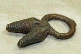 Rare Antique Double Phallic Bronze Ring from Cameroon