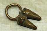 Rare Antique Double Phallic Bronze Ring from Cameroon