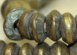 Strand of Antique Bronze/ Brass Beads,  Nigeria