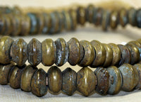 Strand of Antique Bronze/ Brass Beads,  Nigeria