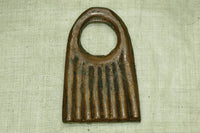 Large Antique Coppery Bronze Pendant from Nigeria