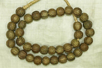 Strand Brass Beads from Nigeria
