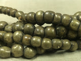 Strand of Antique Nigerian Brass Round Beads