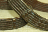 Pair of Antique Bronze Anklets from Cameroon