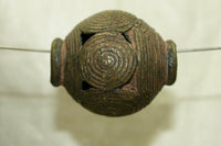 Large Rare Bronze Hausa Tribe Bead (Nigeria)