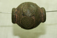 Small Rare Bronze Hausa Tribe Bead (Nigeria)