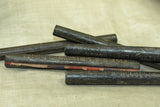 Buddhist Prayer Scroll Tubes, Dark Brass