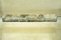 Heavy Vintage Buddhist Prayer Scroll Tube with Patina