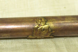 Large Buddhist Prayer Scroll Tubes, Copper & Brass