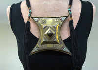 Huge Vintage Tuareg Pyramid Pendant Necklace