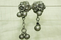 Pair of Vintage Silver Beads with Dangles