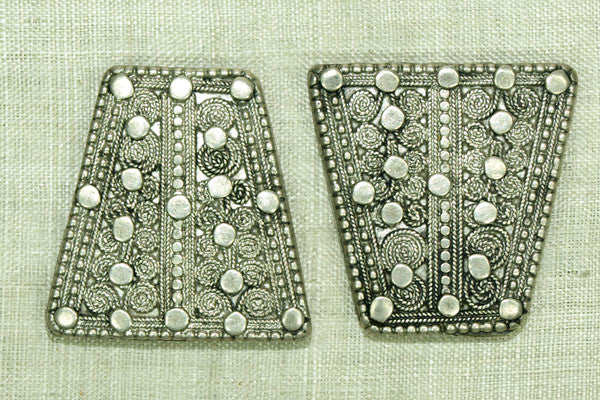 Pair of Silver "Cones" from Yemen