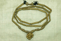 Yoruba Textured Brass Necklace