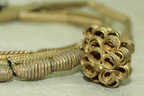 Yoruba Textured Brass Necklace