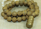 Yorbua Bumpy Brass Beads, Strand