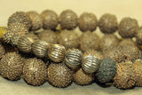 Large Yorbuba Brass Beads, Strand