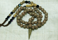 Yoruba Textured Brass Necklace