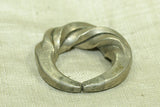 Large Chunky Antique Silver Hair Ring from Niger