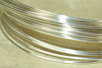 Round Sterling Silver Wire, 24 Gauge Half-Hard
