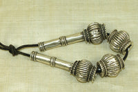 Set of Antique Silver Cones and Beads from India