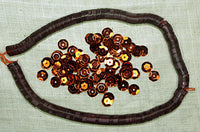 6mm Faceted Vintage Cinnamon Sequins