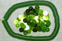 Vintage 7mm Lime Green French Sequins