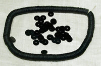 Vintage Black Flat Sequins