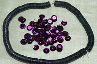 Vintage 6mm Purple Sequins