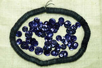 8mm Faceted Purple Sequins