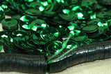 6mm Faceted Emerald Sequins