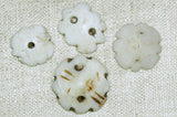 Small Carved Shell "Bead Caps" from Mali