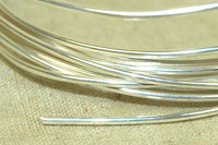 Round Sterling Silver Wire, 22 Gauge Half-Hard