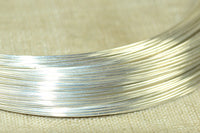 Round Sterling Silver Wire, 26 Gauge Half-Hard