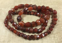 Strand of small Idar-Oberstein Faceted Bicone beads
