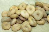 Ancient Beige Agate "Biscuits" Beads