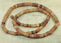 Strand of Ancient Small Bow Drilled Quartz Beads from Mali