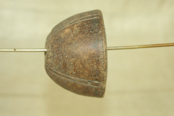 Old Ceramic Spindle Bead from Dogon Tribe, L
