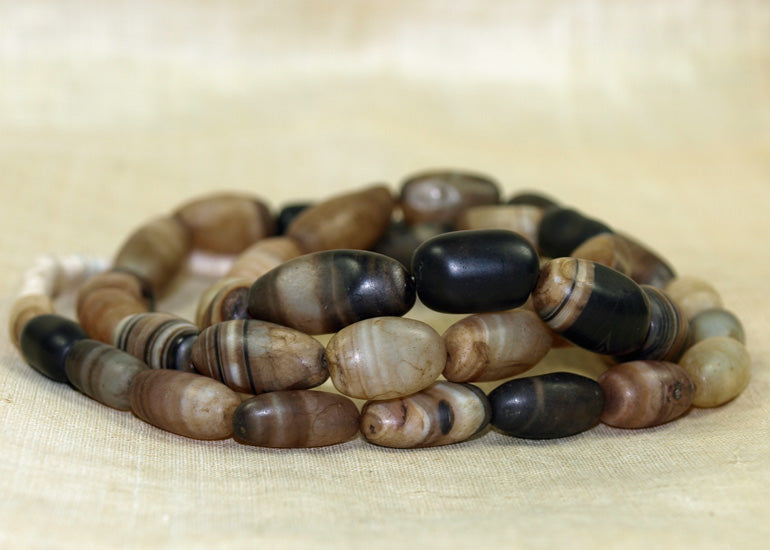 Striped Agate Beads from India