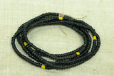 Black Seed Beads with Yellow bonus beads, 10º