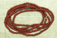 Opaque Red-Brown Seed Beads, 10º