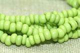 Light Chartreuse Opaque Irregular Seed Beads, 10º