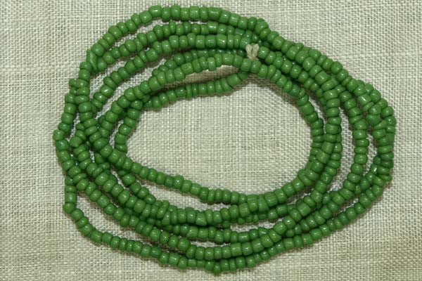 Antique Czech Green Seed Beads, 10º