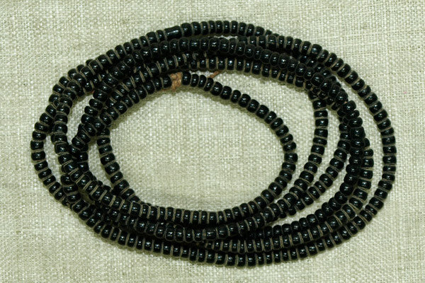 Antique Czech Black Seed Beads, 11º